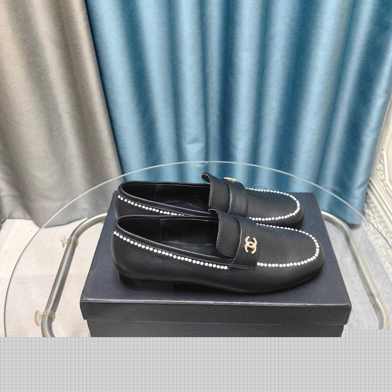 Ch*el leather shoes